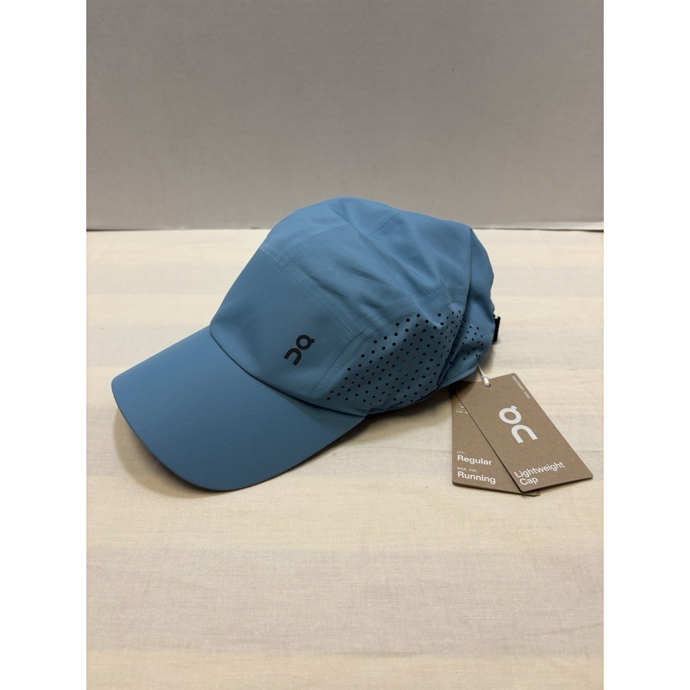 NEW On Cloud Lightweight Running Cap Hat Niagara Blue One Size Performance NWT